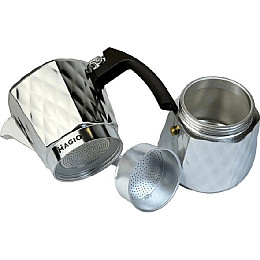 Алюминиевая гейзерная кофеварка 300 мл MAGIO MG-1004 Metal
