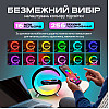 Настольная смарт лампа-ночник G-Smart RGB с часами беспроводной зарядкой 15W Bluetooth-колонкой 3W (GL-Black)