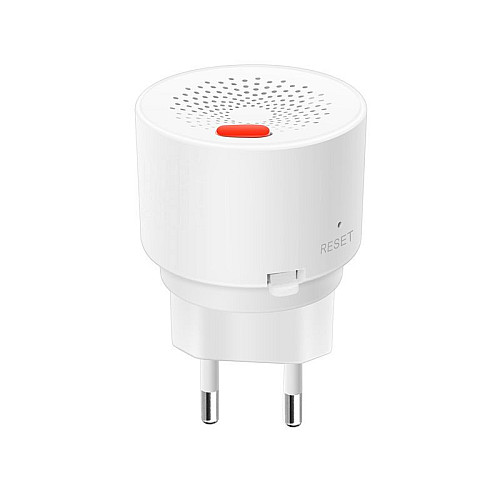 Умный датчик утечки газа и пожарной безопасности белый с сиреной WiFi Tuya - 901865