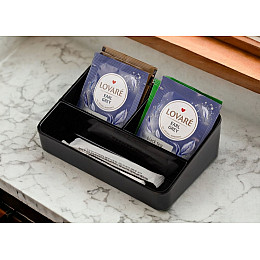 Подставка под чайный пакетик One Chef 15,5х10х5 см Черная