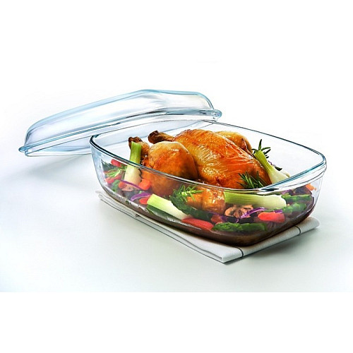 Гусятниця із жароміцного скла 3.0+1.5 л 33х19 см прямокутна Pyrex Essentials 465A000