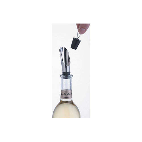 Насадка для розливу вина та пробка Kitchen Craft Bar Craft з нержавіючої сталі 2 в 1 (148513)
