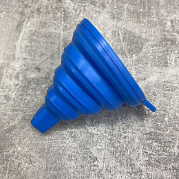 Воронка раскладная силиконовая 8*9 см Stenson 622/6783 синяя