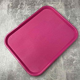 Піднос прямокутний пластиковий 44,5*35 см Stenson ХМ 2540 рожевий