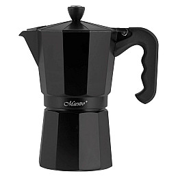 Гейзерна кавоварка алюмінієва 150 мл Maestro MR-1666-300-2 Black