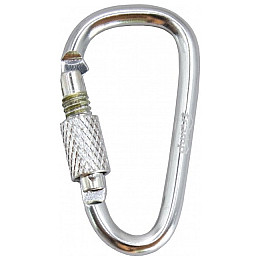 Карабін алюмінієвий з муфтою 5 см Tramp UTRA-299 Silver N