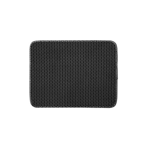 Двухслойный коврик Lesko DT856 30*45 см Black для кошачьего туалета с песочным фильтром нескользящий