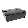 Бумажный бокс Pactiv 220x160x64 мм прямоугольный черный 65 шт/уп (42268)