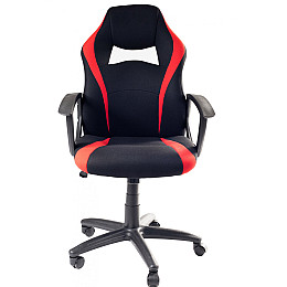 Офісне крісло керівника BNB StartDesign Tilt Чорно-червоний