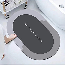 Инновационный супервпитывающий диатомитовый коврик для ванной 57х37 см HMD 227-18928548