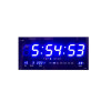 Настінний електронний годинник Digital Clock 4622 LED Чорний із синім