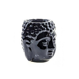 Керамічна аромалампа Будда чорна 7х7х8.5 см Amber