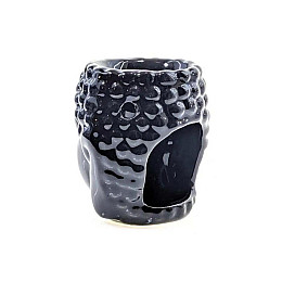 Керамічна аромалампа Будда чорна 7х7х8.5 см Amber