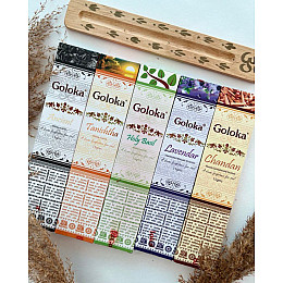 Аромапалочки набір Goloka Masala Set 5 шт з підставкою