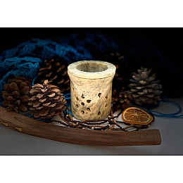 Кам'яна аромалампа для ефірних олій 8х7х7.5 см Pashan Kala (524)