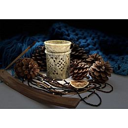 Кам'яна аромалампа для ефірних олій 9х7х7.5 см Індія Pashan Kala (505)