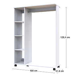 Гардеробная стойка Doros Д1 Белый 100х41.6х129.4 (41510078)