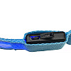 Светодиодный Lesko Blue L LED ошейник USB светящийся для собак и котов
