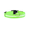 Светодиодный LED ошейник Lesko Green M USB светящийся для собак и котов