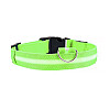 Светодиодный LED ошейник Lesko Green L USB светящийся для собак и котов