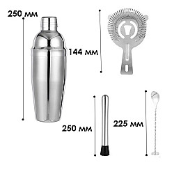 Набір для бару Creation KK11-16 з підставкою 11 предметів (11887-68997)