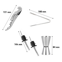 Набор для бара Creation K16-11 с подставкой 16 предметов (11886-69001)