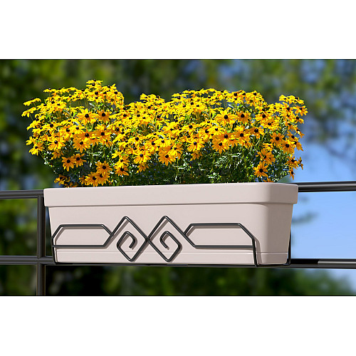 Металева підставка для квітів та вазонів Adore Décor 12х16х51 см Чорний