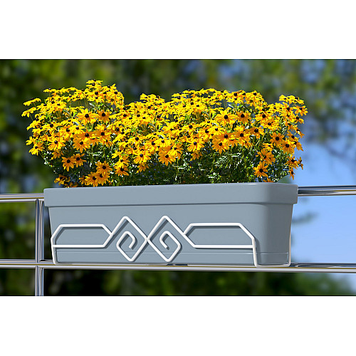 Металлическая подставка для цветов и вазонов Adore Décor 12х16х51 см Белый