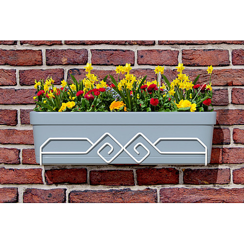 Металлическая подставка для цветов и вазонов Adore Décor 12х16х51 см Белый