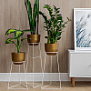 Комплект металлических подставок для цветов и вазонов Adore Décor Скандинавские 3 шт Белый