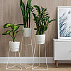 Комплект металлических подставок для цветов и вазонов Adore Décor Скандинавские 3 шт Белый