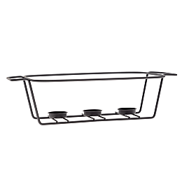 Марміт прямокутний з підставкою Kamille 2,5 л Чорний (KM-6421)