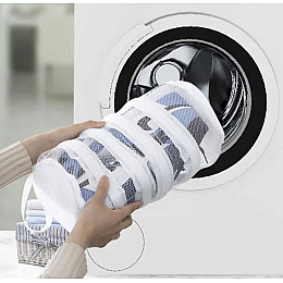 Мешок - чехол Insneakers Pro для стирки обуви 37*20 см Белый