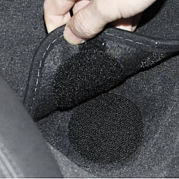 Фиксаторы Липучки универсальные противоскользящие Choice для ковра покрывала диванных подушек 5 штук Черный