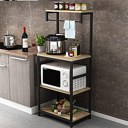 Стелаж для мікрохвильової печі I loft you 150х40х60 см Чорний (2101326435)