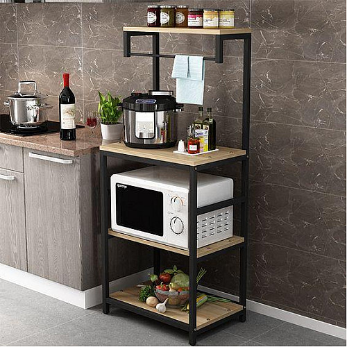 Стелаж для мікрохвильової печі I loft you 150х40х60 см Чорний (2101326435)