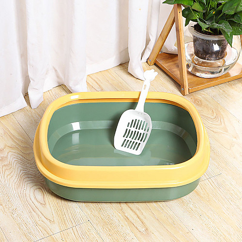 Туалет для кошек Taotaopets 225501 Green лоток с лопаткой