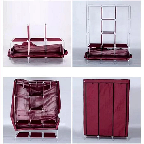 Тканевый складной шкаф для одежды и обуви 175х130х45 см OPT-TOP Storage Wardrobe 88130 AN (1756374602)