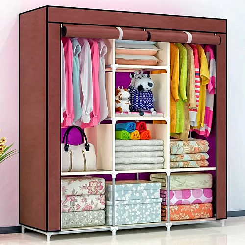 Тканевый складной шкаф для одежды и обуви 175х130х45 см OPT-TOP Storage Wardrobe 88130 AN (1756374602)