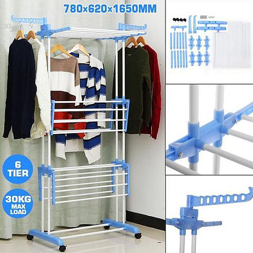 Універсальна складна сушарка для білизни OPT-TOP 3 Tiers Garment rack біла (1756374679)