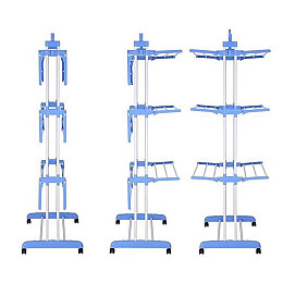 Универсальная складная сушилка для белья OPT-TOP 3 Tiers Garment rack белая (1756374679)