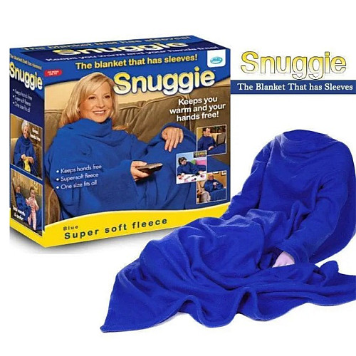 Плед с рукавами OPT-TOP Snuggie Blanket синий (1756375291)