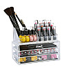 Настільний акриловий органайзер для косметики OPT-TOP Cosmetic Storage Box на 3 дверей (1756375357)