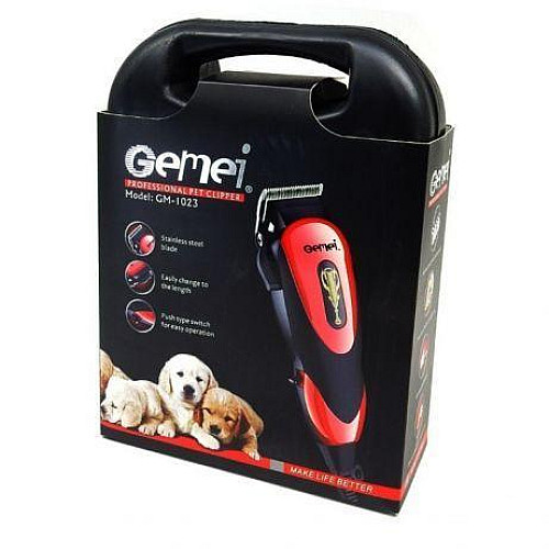 Машинка для стрижки животных Gemei GM 1023 Триммер для собак и кошек (1756375445)