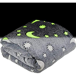 Плед зірки, що світиться OPT-TOP Blanket день/ніч 120х150 см Grey (1756375703)