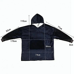 Толстовка-плед с капюшоном OPT-TOP Huggle Hoodie двухсторонняя (1762047567)