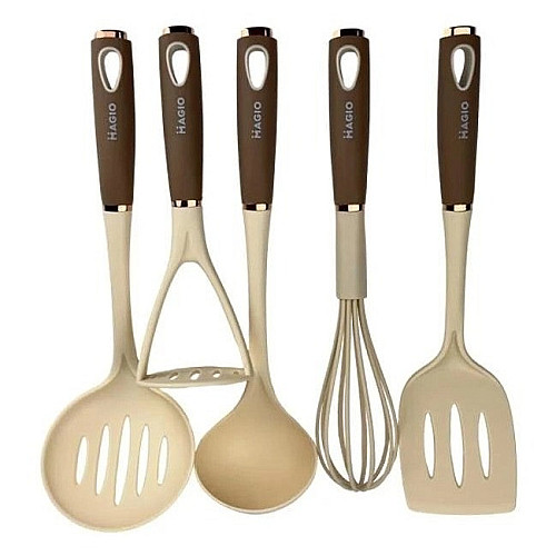 Кухонный набор принадлежностей 5 предметов MAGIO MG-1124 Beige