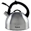 Чайник для плити зі свистком 2,5л MAGIO MG-1192 Steel/Black