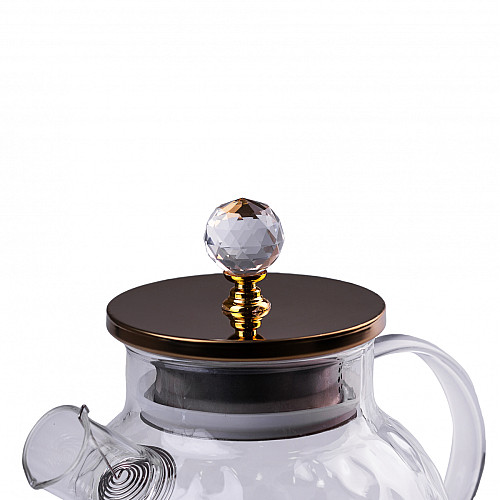 Чайник заварювальний скляний TS Kitchen 1л прозорий (HP142)