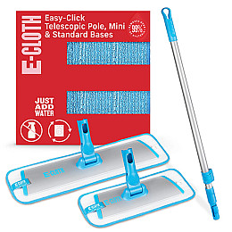 Набір швабра для миття підлоги e-Cloth Easy-Click Telescopic Pole + Mini 743534